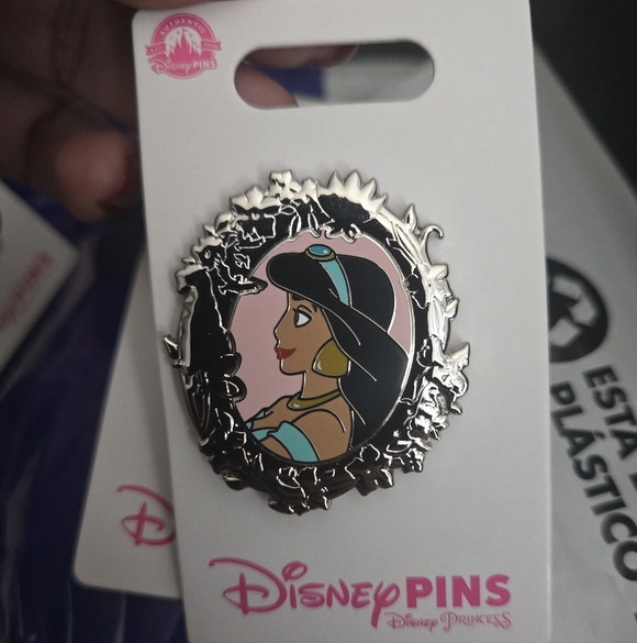 Disney Accessories - Disney Princess Jasmine Brooch with Silver and Black Accents